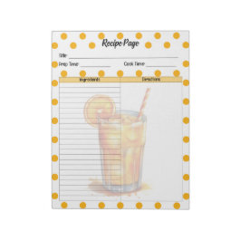 Schattige Oranje Sherbet Recept Notitieblok