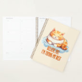 Schattige Oranje Tabby Cat- Ik probeer mijn best Planner (Display)