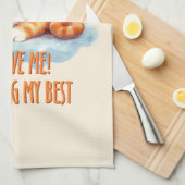 Schattige Oranje Tabby Cat- Ik probeer mijn best Theedoek (Quarter Fold)