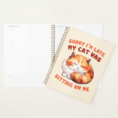 Schattige Oranje Tabby Cat- Sorry dat ik te laat b Planner (Display)