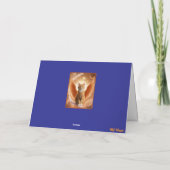 Schattige oranje tabby engel groet kaart (Achterkant)