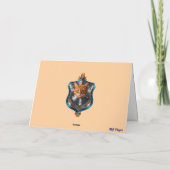Schattige Oranje Tabby Gyre Kaart (Achterkant)