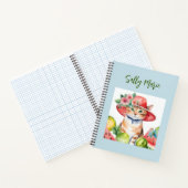 Schattige oranje tabby kat notitieboek (Binnen)