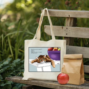 Schattige Oranje Tabby Kat Snoepjes Grappig Wachte Tote Bag