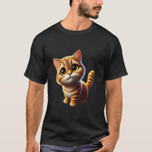 Schattige Oranje Tabby Kitten Cute Kat T-shirt