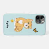 Schattige oranje tabby poes kat Case-Mate iPhone case (Achterkant (horizontaal))