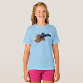 Schattige Oranje Tabby Superheld T-shirt (Voorkant volledig)