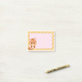 Schattige Oranje Tabby Tijger Kitten Post-it® Notes (Op bureau)