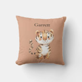 Schattige Oranje Tijger Kussen (Voorkant)