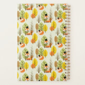 Schattige Oranje Vos Herfst Bomen Bos Hipster Planner (Achterkant)