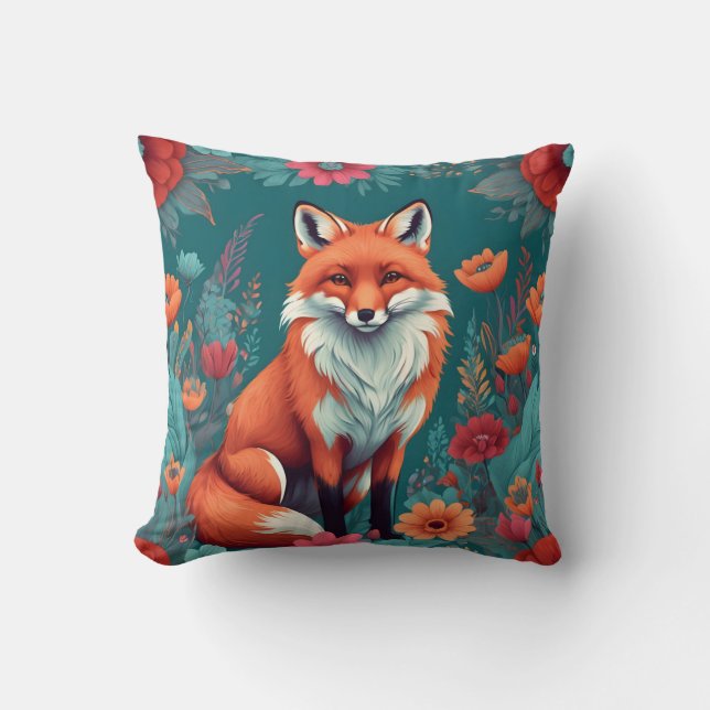 Schattige oranje vos kussen (Voorkant)