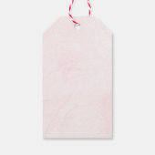 Schattige Oranje Zomer Baby shower Cadeaulabel (Achterkant)