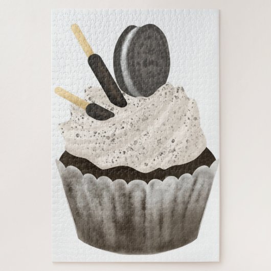 Schattige Oreo Cupcake Puzzels (Verticaal)