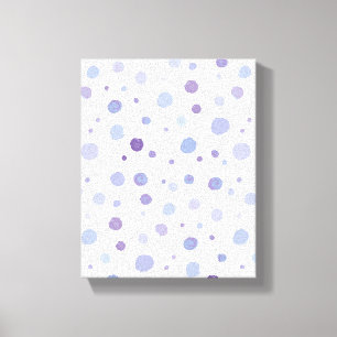 Schattige organische penseelstreek punt kunst canvas afdruk