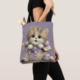 SCHATTIGE ORIGINEL PASEN THEMA KITTENS TOTE BAG