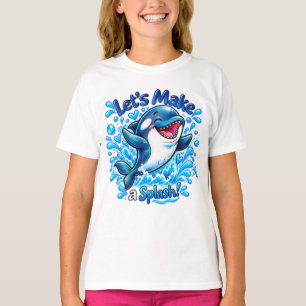Schattige Orka Laten we een Plons maken Oceaan Des T-shirt