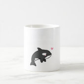 Schattige Orka, Red De Zee Pandas Grappig Koffiemok (Center)