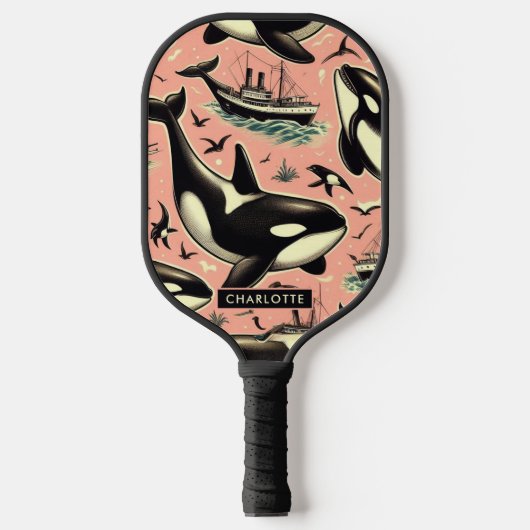 Schattige  orkapatroon pickleball paddle (Voorkant)