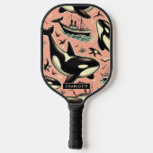 Schattige  orkapatroon pickleball paddle (Achterkant)