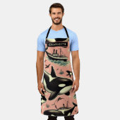 Schattige orkapatroon schort (Gedragen)