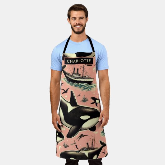 Schattige  orkapatroon schort (Gedragen)