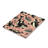 Schattige orkapatroon tegeltje (Zijkant)