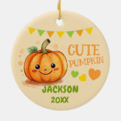 Schattige  Ornament van pompoen (Achterkant)