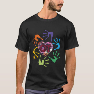 Schattige Ot Hands Ergotherapie Therapeut Betekeni T-shirt
