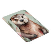 Schattige Otter Boho Waterverf Magneet (Rechterzijde)