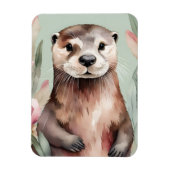 Schattige Otter Boho Waterverf Magneet (Verticaal)