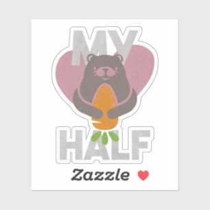 Schattige Otter Grappige Opmerking: Mijn Otter Hel Sticker