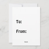 Schattige Otter Hugging a Heart Feestdagenkaart (Achterkant)