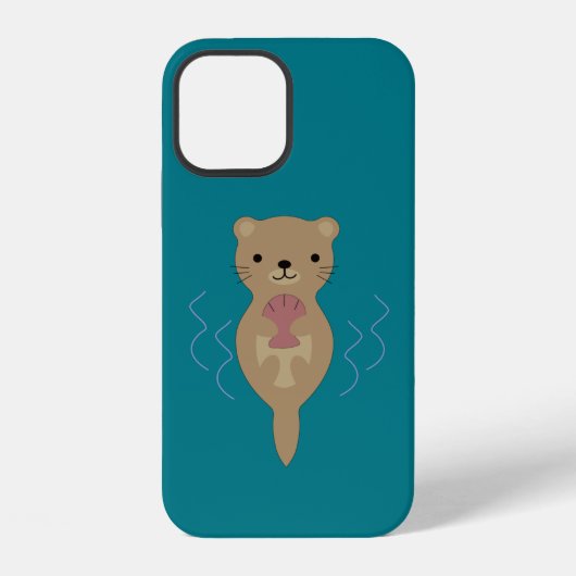 Schattige Otter iPhone Hoesje (Achterkant)