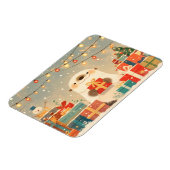 Schattige Otter met Kerstcadeaus Magneet (Linkerzijde)