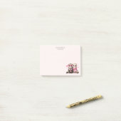 Schattige Otter Paar in Liefde Jubileum Post-it® Notes (Op bureau)