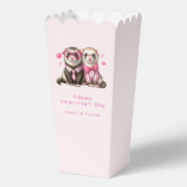 Schattige otter paar verliefd bedankdoosjes (Voorkant)