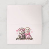 Schattige otter paar verliefd plaatskaartje (Buitenkant ongevouwen)