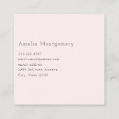 Schattige otter paar verliefd vierkante visitekaartje (Achterkant)