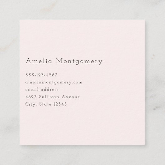 Schattige otter paar verliefd vierkante visitekaartje (Achterkant)