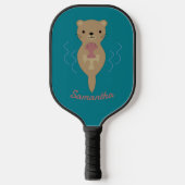 Schattige Otter Pickleball Paddle (Voorkant)