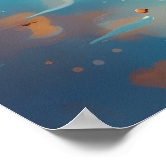 Schattige otter poster (Hoek)