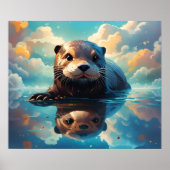 Schattige otter poster (Voorkant)
