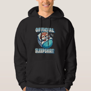Schattige Otter Slaapkussen Officiële Slaap Shirt