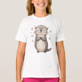 schattige otter t-shirt (Voorkant)