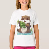 Schattige otter t-shirt (Voorkant)
