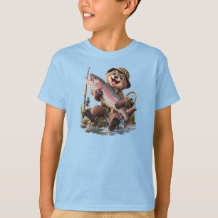 Schattige Otter Vissen – Grappige Grote Vangst T-shirt