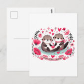 Schattige Otter woordspeling Briefkaart (Voorkant / Achterkant)