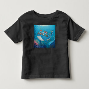 Schattige Otterfamilie Walvisbus Avontuur Onderwat Kinder Shirts