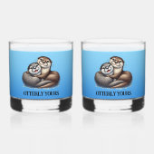 Schattige: Ottering Yours Always en Furever Whisky Glas (Achterkant)