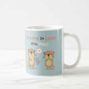 Schattige Otterly Verliefd Op Jou Otter Pun Mok